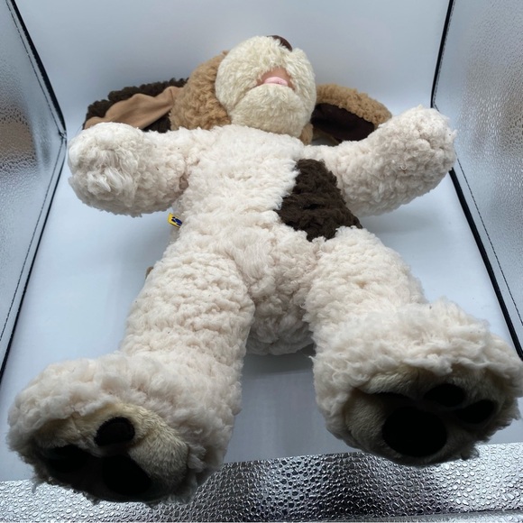 Build a Bear Plush Scruffy Puppy Dog  Brown Cream Curly Stuffed Animal - Picture 3 of 7